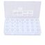 Siming Sortierbox transparent (leer) 28Fächer,Abnehmbar Zweisitzer Perlen Box