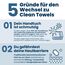Clean Skin Club Clean Towel Gesichtstuch XL, 100% USDA zertifizierte dermatologisch & klinisch getestete Gesichtshandtücher, Einweg-Handtücher, Gesichtswaschlappen, Make-up-Entferner, 50 St., 1-Pack