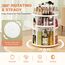 Auxmir Make Up Organizer mit 9 Einstellbaren Stufen, 360° Drehbar Schminktisch Kosmetik Organizer, Extra Größer Verbessert Schmink Organizer Skincare für Dresser Schlafzimmer Badezimmer, Weiß