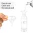 Hanyousheng Sprühflasche, Transparente Zerstäuber Flaschen, 4 X 100ml Plastik Feinen Nebel Sprühflasche, Tragbares Reiseflaschen Set mit 2 Trichter, für Parfüms, Öle und Festiger