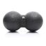BODYMATE Faszien-DUO-Ball Schwarz, Selbstmassage-Ball für Faszientraining, Durchmesser 8cm Länge 16cm