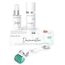 FACES OF FEY Microneedling Set Body – Dermaroller 0,75 mm mit ECHTEN 192 Nadeln gegen Dehnungsstreifen, Cellulite & Hautstraffung + Feuchtigkeitsserum & Sanitizer