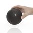 BODYMATE Großer Faszien-Ball Durchmesser 12cm Schwarz, Selbstmassage-Ball für Faszientraining Massagebälle Fuß-Rücken-Arm-Massage Triggerball