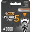 BIC Rasierklingen für Herren Rasierer Hybrid 5 Flex, 4er Nachfüllpack für den Nassrasierer mit 5 Titanium Klingen