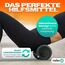 Relexa Faszienrolle Double-Twin - Ideal Zur Massage Bei Rückenschmerzen & Als Fitness-Training Ergänzung - Premium Material - 14cmx35cm - Schwarz