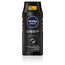 NIVEA MEN Deep Shampoo für Männer, gegen fettige Haare mit Aktivkohle, revitalisierend für ein langanhaltendes Frischegefühl, veganes Haarshampoo für Tiefenreinigung (250 ml)