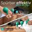 KURGLAS [Das Original] Schröpfgläser aus Echtglas [5 Stück] - Medizinische Schröpfen mit Saugball & Faszienschaber - mit starker Saugleistung - Schröpfset mit e-Book - Gegen Verspannungen & Cellulite