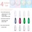 Allstarry Chrom Nagel Pulver 4 Farben Irisierendes Aurora Pulver Metallic Spiegel Effekt Pigment Pearlescent Meerjungfrau Glitter Einhorn Glitter für Gel Polish Nail Art Dekoration-Purpurgrüner Jadeit