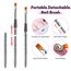 Makartt Rhinestone Glue Nagel Strass Kleber Gel mit Brush Pen Set, 15ml Clear Nail Gem Kleber Gel Super Starker Nagelkleber für Nageldekorationen, 3D Steine, Charms, Blumen