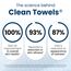 Clean Skin Club Clean Towels XL, USDA-zertifiziert, 100% biobasiert, von Dermatologen genehmigtes Gesichtstuch, trockene Einweg-Makeup-Entfernungstücher, Gesichtsreinigung (4er Pack)