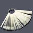50 Stück Nail Art Tips Ring Stick, Pkouocry Natur Farbe Karte Platten Nagellack Display Ring Sticks, Nagel Salon Übungen Display Nail Tips für Display und Praxis DIY Nail Art Nagelstudios