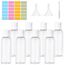 flintronic 100ml Leere Reiseflaschen Set, Reiseflaschen zum Befüllen mit Kleinem Trichter, Plastikflaschen Leer Flug Flasche Set, Reiseset Kosmetik Leer für Flugreisen Shampoo Geschäftsreise Lotion