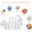 Flintronic 24 Stück Döschen, 30ml/20ml Plastik Döschen, Leerdose klarer Tiegel, Cremedose Leer Transparent Tiegel mit Spatel und Etikett，Reise Töpfchen Döschen Set für Mini-Kerzen Kosmetik