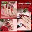 modelones UV Nagellack, Rot Glitzer 6 Farben Gel Nagellack Set, Soak Off Natur Gel Nail Polish Nageldesigns, UV-LED Lack, Gellack für Anfänger Nail Art Maniküre Salon