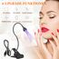 AISEELY UV Nagellampe, UV LED Lampe für Gelnägel Drehbar 3W USB Gel Nagellampe mit Klemme, Mini UV Lampe Nägel für Gel-Nagellack, UV-Aushärtung, Nageltrockner für Anfänger, 3,5V - 5V (Schwarz)
