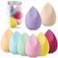 AUAUY 8 PCS Make up Schwamm Set, Foundation Blending Beauty Sponge, Beauty Makeup Schwämme Blender für Flüssigkeit Foundation Puder Sonnenschutz und Creme mit 1 Schwammhalter(Drop-Cut-Form)