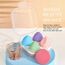 AUAUY 4 PCS Make up Schwamm Set, Foundation Blending Beauty Sponge, Beauty Makeup Schwämme Blender für Flüssigkeit Foundation Puder Sonnenschutz und Creme mit 1 Schwammhalter, 1 Puderquaste