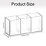 Acrylic Pinselhalter, 3 Fächern Make Up Organizer, Klarer Schminktisch Organizer, Schmink Organizer für Pinsel, Eyeliners, Lippenstift, Schminktisch Zubehör Aufbewahrung, Es Kann Such Stiftehalter
