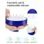 HEETA Kopfhaut Massagebürste für Nasses und Trockenes Haar Sanft Kopfmassage Bürste, Shampoo Haarbürste mit Weichem Silikonkopf für Peeling und Kopfmassage-Blau&Weiß