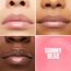 Maybelline New York Glänzender Lipgloss für voller wirkende Lippen, Feuchtigkeitsspendend, Mit Hyaluronsäure, Lifter Gloss Candy Drop, Farbe: Nr. 021 Gummy Bear (Rose), 1 x 5,4 ml