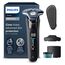 PHILIPS Shaver Series 7000 – Elektrischer Nass- und Trockenrasierer für Herren mit ausklappbarem Trimmer, Reinigungsstation, Ladestation & Reiseetui (Modell S7886/55)