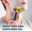 Gillette Blue3 Smooth Einwegrasierer Männer, 6 Rasierer mit 3-fach Klinge, Nassrasierer mit 40° beweglichem Schwenkkopf, Gleitstreifen mit ComfortGel-Technologie