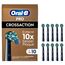 Oral-B Pro CrossAction Aufsteckbürsten — ORIGINAL Zahnbürstenaufsatz für Elektrische Oral-B Pro Zahnbürste — Ersatzbürsten, Bürstenköpfe — Schwarz, 10 Stück