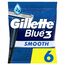 Gillette Blue3 Smooth Einwegrasierer Männer, 6 Rasierer mit 3-fach Klinge, Nassrasierer mit 40° beweglichem Schwenkkopf, Gleitstreifen mit ComfortGel-Technologie