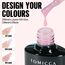 TOMICCA 4 Farben UV Nagellack Rosa & Weiß Set, Gel Nagellack Soak-Off UV/LED Transparent Serie, für Nagelstudio & DIY Home, 8ML