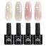 TOMICCA Glitter UV Nagellack 4 Farben Rosa Beige Nude Farbe Set Gel Nagellack Langanhaltender Glitter Gel Lack, für Nagelstudio DIY Home, 8ML