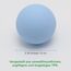 Massageball Faszienball Hart in Lacrosse Ball Größe für Rücken Beine Füße Hände. Triggerpunktball für Tiefengewebsmassage Myofasziale Muskel Entspannung Plantarfasziitis Yoga Pilates 2 Stück (Blau)
