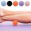 Massageball Faszienball Hart in Lacrosse Ball Größe für Rücken Beine Füße Hände. Triggerpunktball für Tiefengewebsmassage Myofasziale Muskel Entspannung Plantarfasziitis Yoga Pilates 2 Stück (Orange)