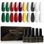 Shining She UV Nagellack Weihnachten,10 Farben Herbst Winter Gel Nagellack Set Glitzer Gold Grün Rot Weiss Schwarz,Soak Off UV Gel Nail Polish für Anfänger DIY Nail,8ML