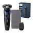 Philips Shaver Series 5000 – Elektrischer Nass- & Trockenrasierer für Herren in Metallic-Blau mit Präzisionstrimmer & weicher Transporttasche (Modell S5465/18)