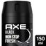 Axe Bodyspray Black Deo ohne Aluminium bekämpft geruchsbildende Bakterien und unangenehme Gerüche 150 ml 1 Stück (Packung mit 3)