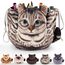 Katzen Kosmetiktasche Kordelzug,Schminktasche Groß,Tragbare Make up Organizer Tasche,Reise Aufbewahrungstasche,Geschenke FüR Katzenliebhaber