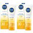 NIVEA SUN UV Gesicht Anti-Age Sonnenschutz Q10 mit LSF 30 (50 ml), feuchtigkeitsspendende Gesichtssonnencreme, Anti-Falten Sonnencreme mit Schutz vor UVA-/ UVB-Strahlung (Packung mit 2)