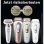 Braun Silk-épil 9 Flex SkinSpa Epilierer Damen, All-in-One Set, Haarentferner für Langanhaltende Haarentfernung, Ladyshaver, Facespa Gesichtshaarentferner, Made in Germany, 9-681 3D, Weiß/Gold