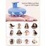 HEETA Kopfhaut Massagebürste Silikon, Haar Massagebürste mit Weichen Borsten, Integriertes Silikon-Design, Shampoo-Bürste für nasses und trockenes Haar, Blau