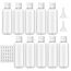flintronic 100ml Leere Reiseflaschen Set, Reiseflaschen zum Befüllen mit Kleinem Trichter, Abfüllflaschen für Kosmetik mit Trichter, für Flugreisen Shampoo Geschäftsreise Lotion (10 Stück)