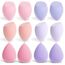 AiQInu 12 stück Make Up Schwamm, Foundation Beauty Blender, Makeup Sponge Set, Beauty Sponge für Flüssiges Foundation Puder, Foundation Puff Kosmetik Werkzeug