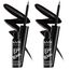 NYX Professional Makeup Epic Wear Semi-Permanent Liquid Liner, Langlebig, Wasserfest, Eyeliner und Body Art für Gesicht und Körper, Mattes Finish, Farbe: Schwarz (Packung mit 2)