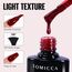 TOMICCA UV Nagellack Set, 6 Farben Rot & Rot Glitzer Nagellack, Soak-Off UV/LED Gel Geschenk für Nagelstudio DIY Home, 8ML