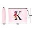 Vavabox A-Z Personalisierte Kosmetiktasche-Geburtstagsgeschenke Für Frauen, Mütter, Beste Freundinnen Und Brautjungfern (K, Pink)