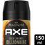Axe Bodyspray Magnum Gold Caramel Billionaire Limited Edition Deo ohne Aluminiumsalze bekämpft geruchsbildende Bakterien und unangenehme Gerüche 8x 150 ml