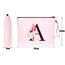 Vavabox A-Z Personalisierte Kosmetiktasche-Geburtstagsgeschenke Für Frauen, Mütter, Beste Freundinnen Und Brautjungfern (A, Pink)