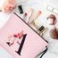 Vavabox A-Z Personalisierte Kosmetiktasche-Geburtstagsgeschenke Für Frauen, Mütter, Beste Freundinnen Und Brautjungfern (A, Pink)