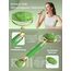 Rena Chris Jade Gua Sha Stein und Gesichtsroller, Natürliche Jade Roller und Gua Sha Set zur Kieferkonturierung und Schwellungsreduzierung – Hautpflegegeschenk
