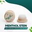 Mentholbox Mentholstein, Menthol Box, hilft Migräne zu lindern, erfrischende & kühlende Menthol-Macaron, zum Bestreichen von Stirn und Nacken, Menthol Spa Massage, reines Kristall-Menthol 1x6g