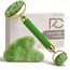 Rena Chris Jade Gua Sha Stein und Gesichtsroller, Natürliche Jade Roller und Gua Sha Set zur Kieferkonturierung und Schwellungsreduzierung – Hautpflegegeschenk